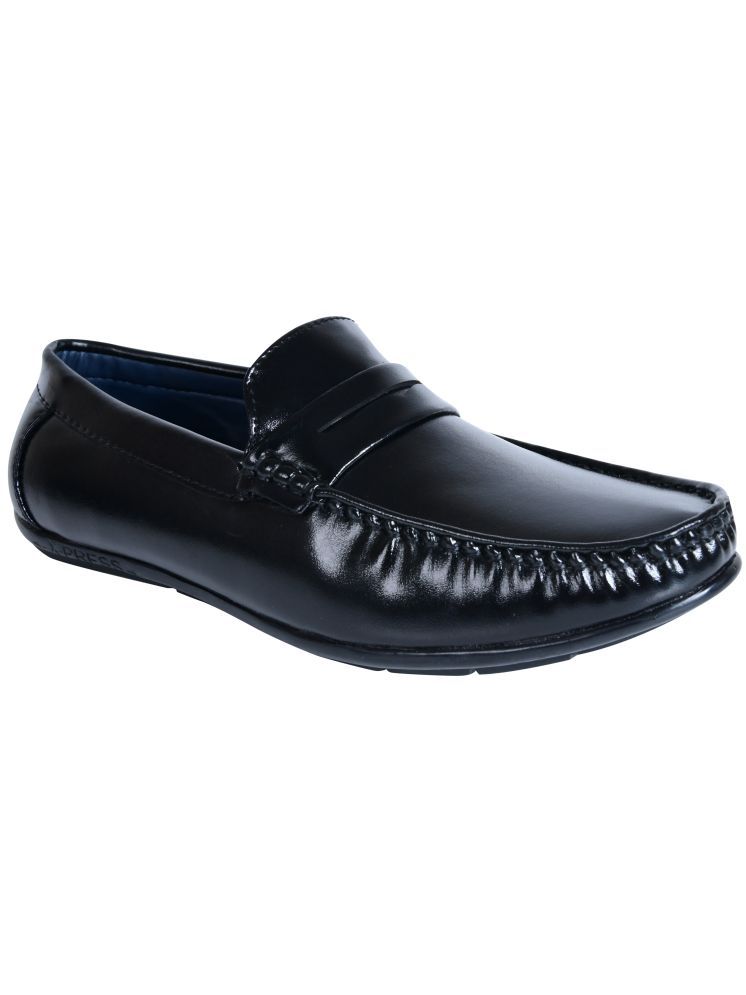     			Action Milano Black Men's Mocassin Formal Shoes