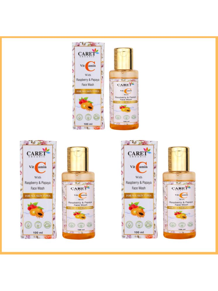     			Caret Organic - Dryness Reducing Face Wash For All Skin Type ( Pack of 3 )