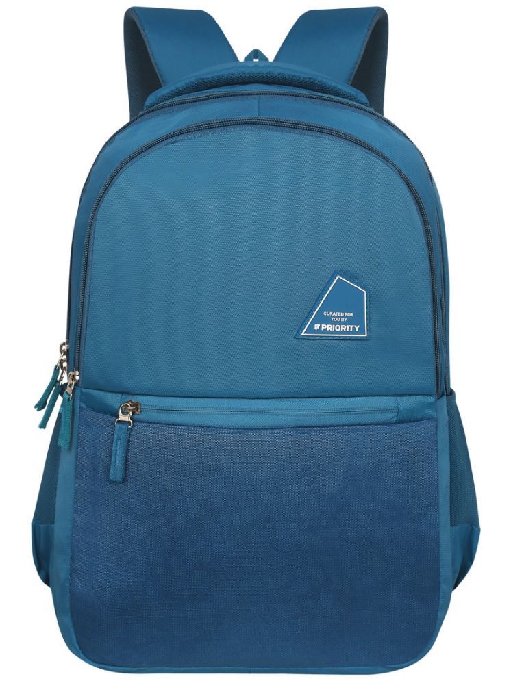     			Priority Blue PU Backpack ( 38 Ltrs )