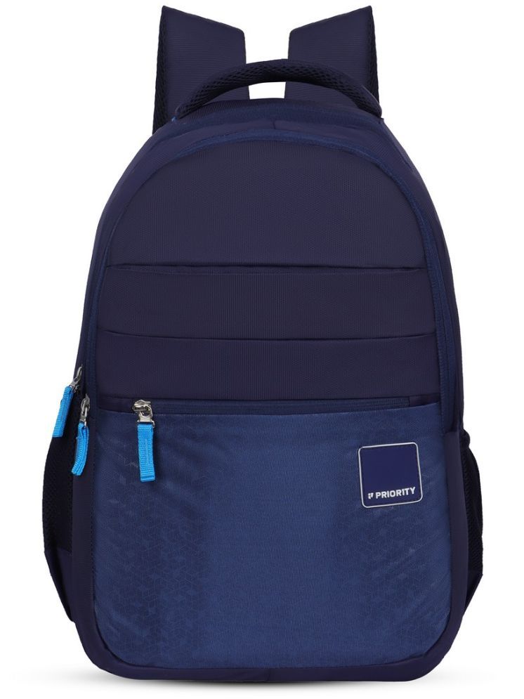     			Priority Blue PU Backpack With Raincover ( 38 Ltrs )