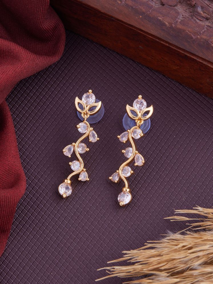     			ROFARWORD Gold Jhumki Earrings ( Pack of 1 )