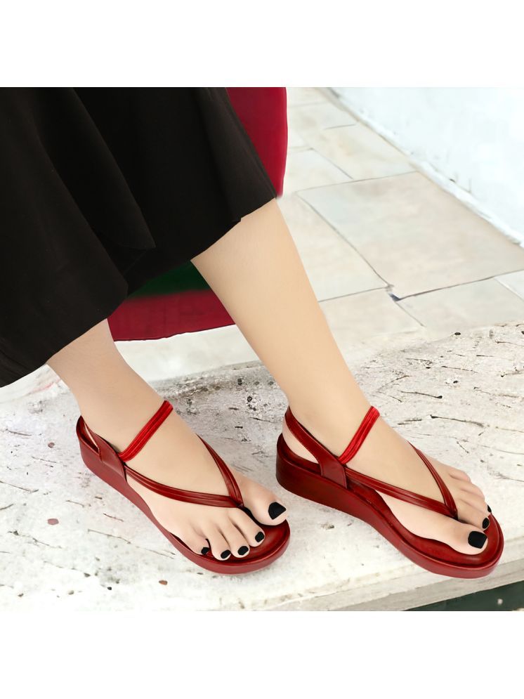     			Rimezs Maroon Women's Sandal Heels