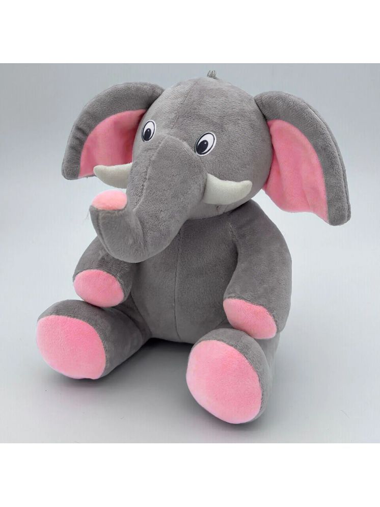     			Cute Sitting Elephant Plush Soft Toy for Kids Big Size Fiber Filled Stuffed