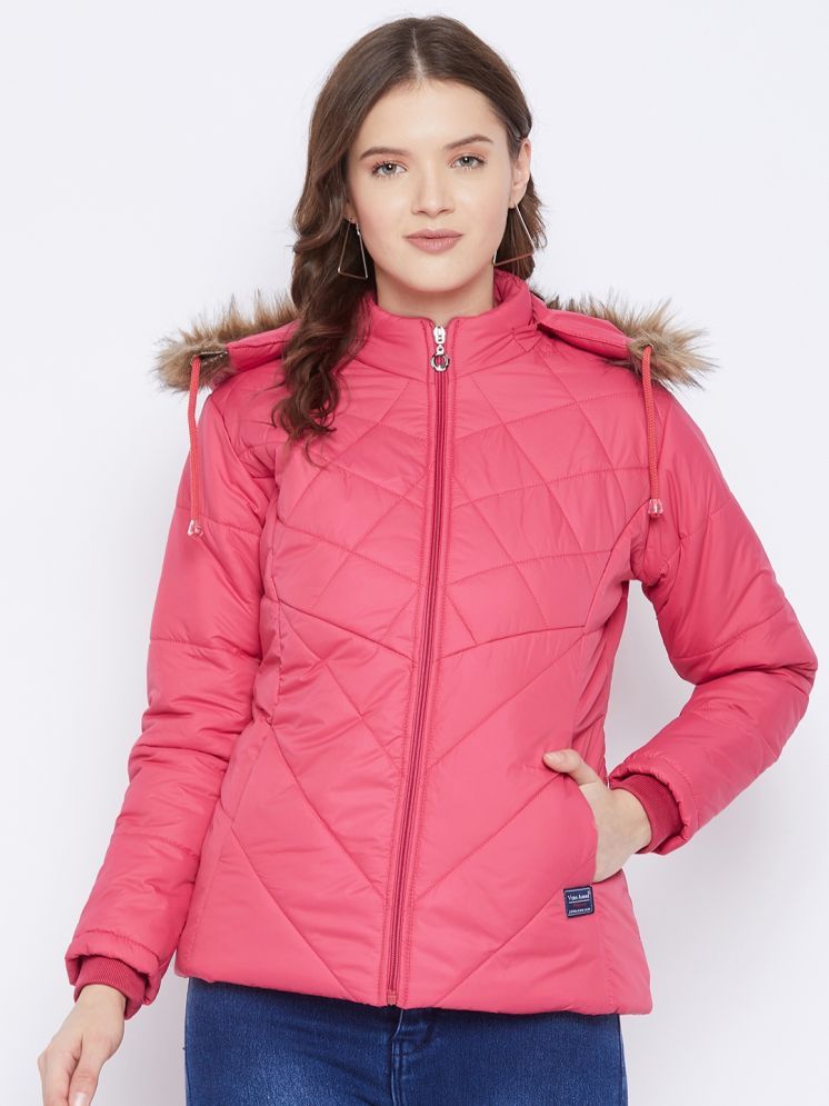     			VERO MODERNO - Polyester Pink Quilted/Padded Jackets