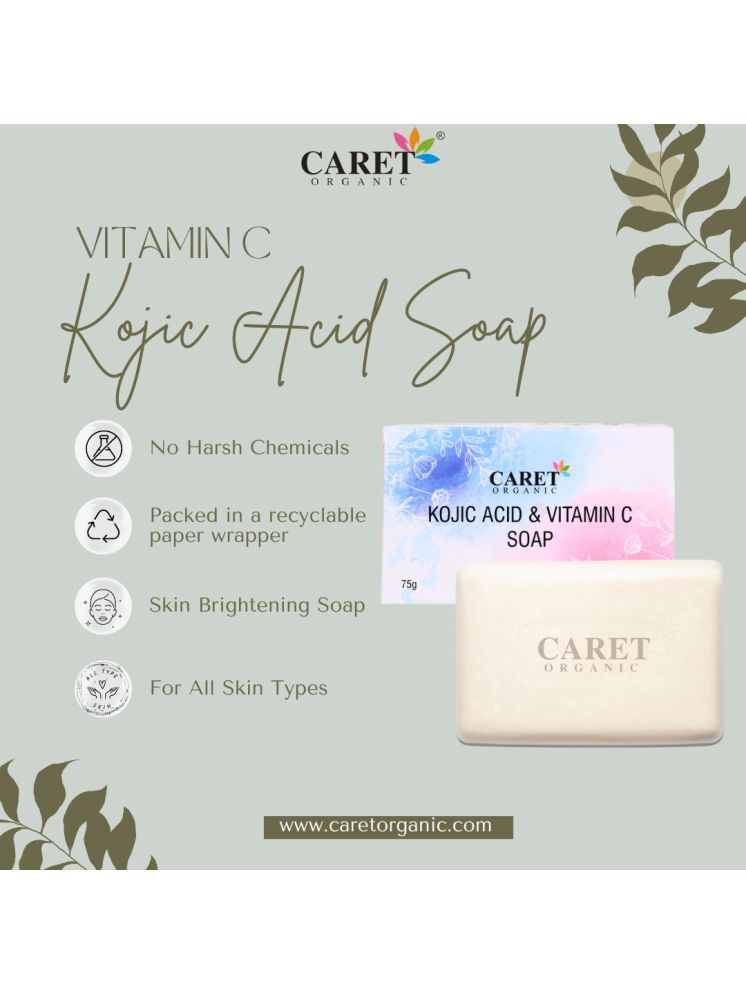     			Caret Organic Skin Whitening & Vitamin C Bathing Bar for All Skin Type ( Pack of 1 )