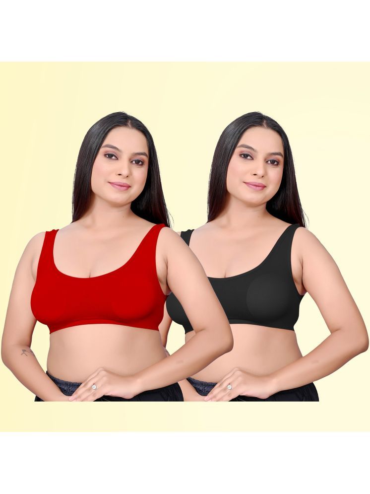     			HAYA Pack of 2 Polyester Non Padded Women's Cami bra ( Multicolor2 ) Lamia Bralette D700