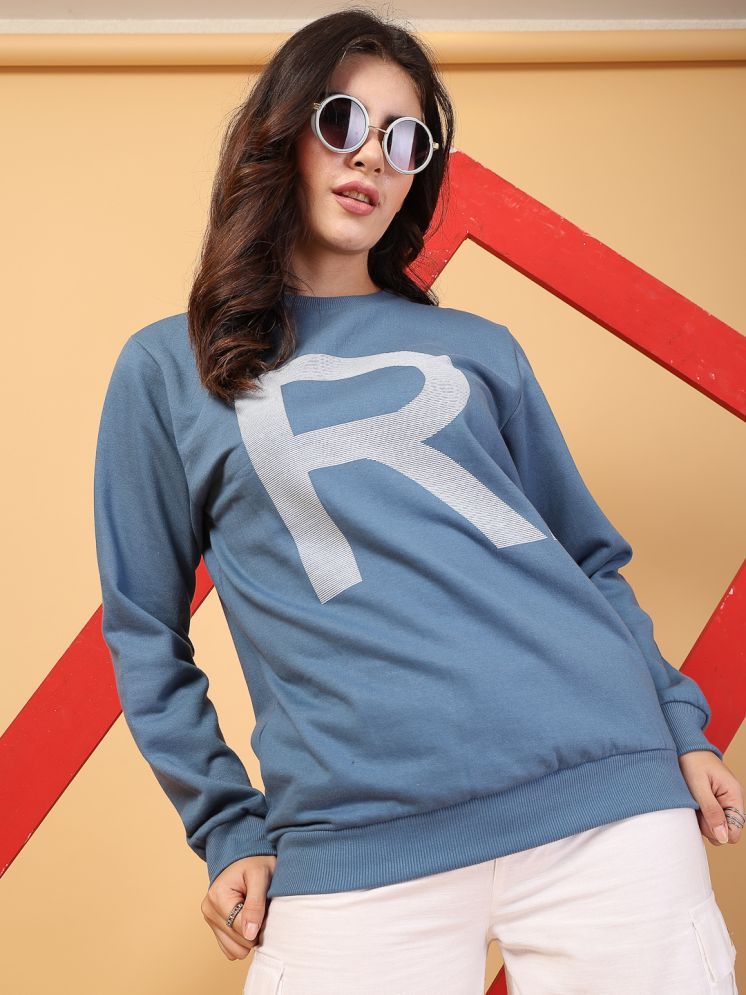     			Rigo Fleece Women's Non Zippered Sweatshirt ( Blue )