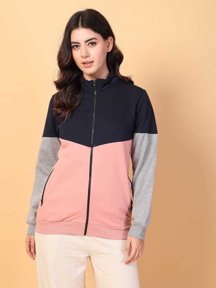     			Rigo Fleece Women's Zippered Sweatshirt ( Peach )