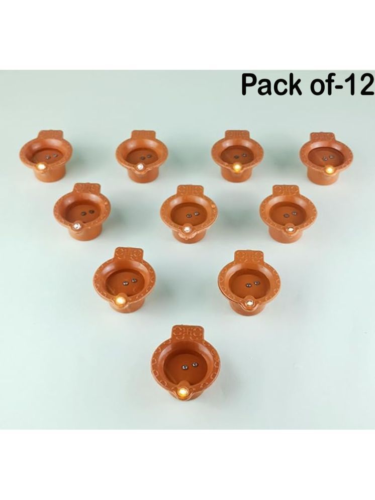     			Sb Grand Plastic Diwali Diya - Pack of 12