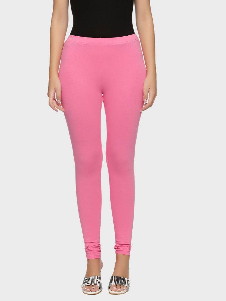     			Outflits - Pink Cotton Women's Leggings ( Pack of 1 )