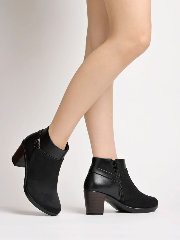     			Shoetopia - Black Girl's Boots ( 1 Pair )