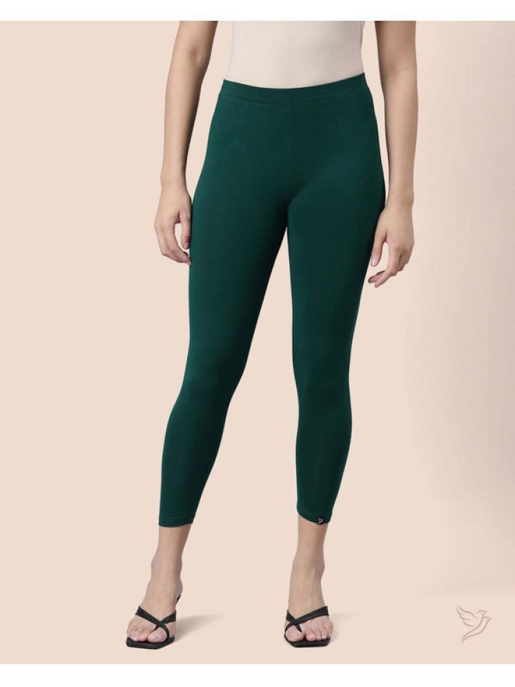     			Twin Birds - Green Viscose Women's Leggings ( Pack of 1 )