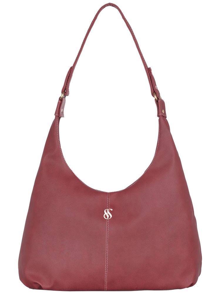     			Fostelo Maroon Faux Leather Shoulder Bag