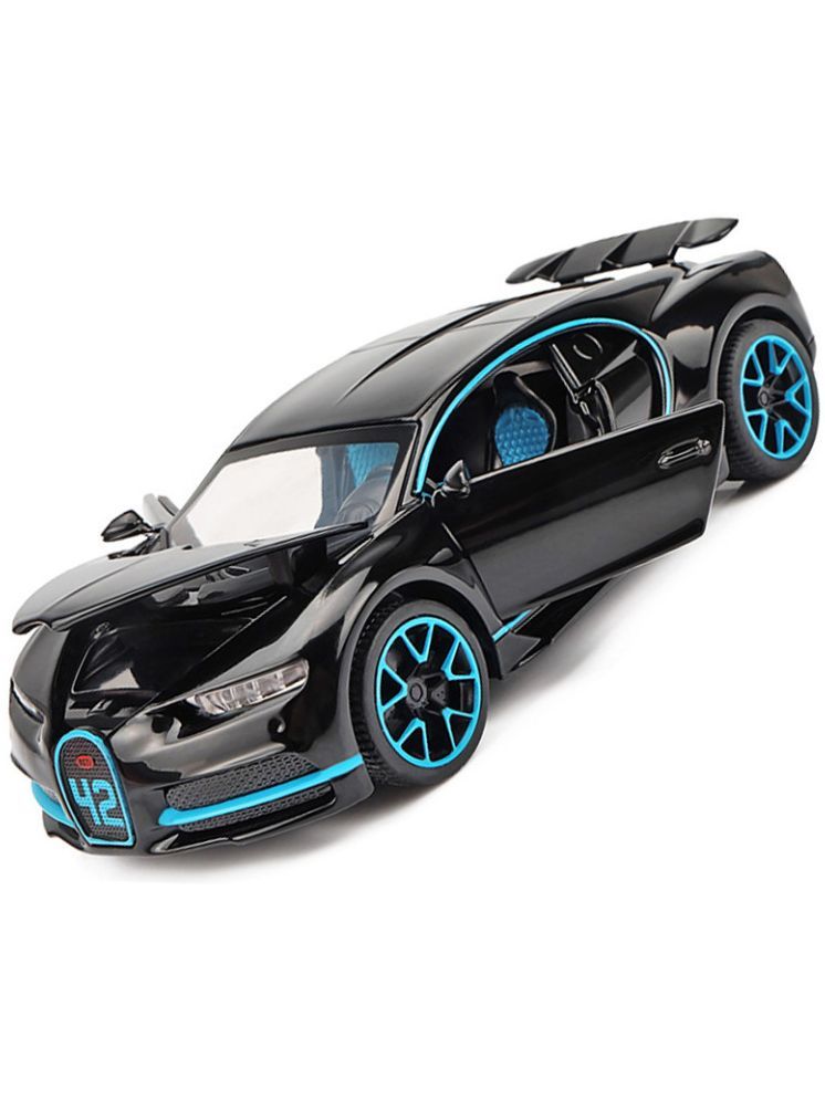     			PANSHUB 1:32 Scale Bugatti Chiron Die-Cast Metal Car with Sport car Openable Doors Light and Sound,Pull Back Function Indoor Outdoor Toy for Kids