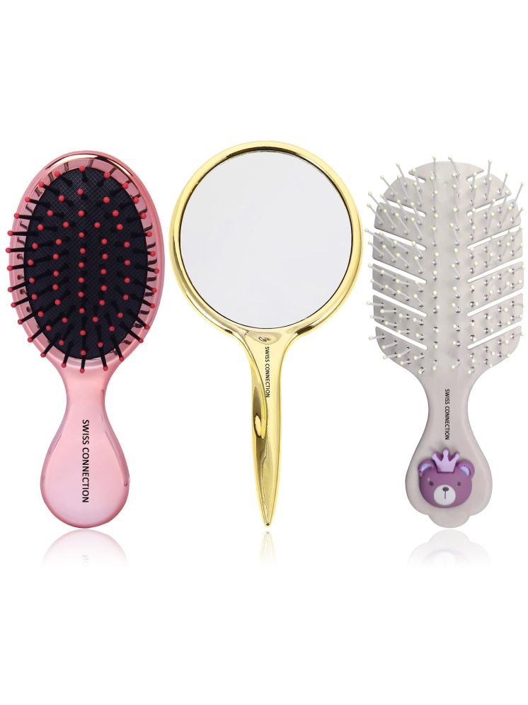     			Swiss Connection Baby Hair Brush For All Hair Types ( Pack of 3 )