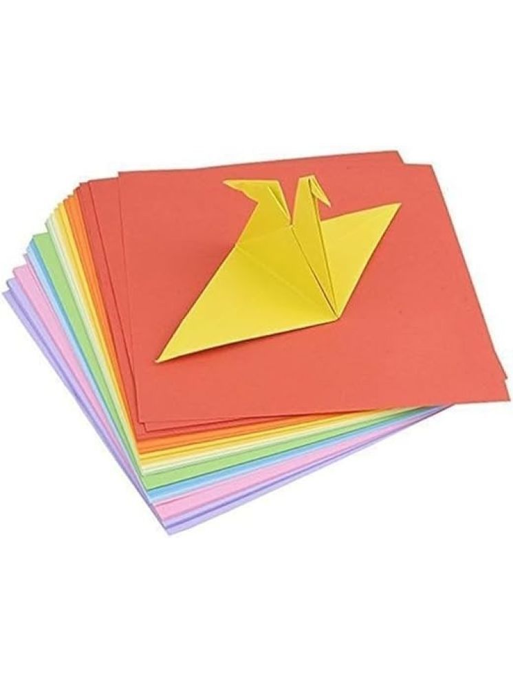     			Freedy Neon Origami Paper 15 cm X 15 cm Pack of 100 Sheets (10 sheet x 10 color) Fluorescent Color Both Side Coloured For Origami, Scrapbooking, Project Work