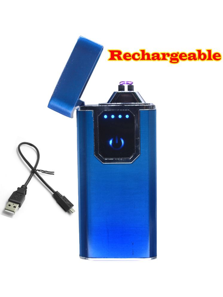     			JMALL Dark Blue Aluminium Cigarette Lighter ( Pack of 1 )