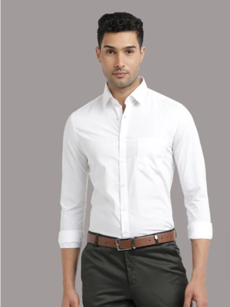     			Mens Fashion Store Cotton Blend Regular Fit Full Sleeves Men's Formal Shirt - White ( Pack of 1 )