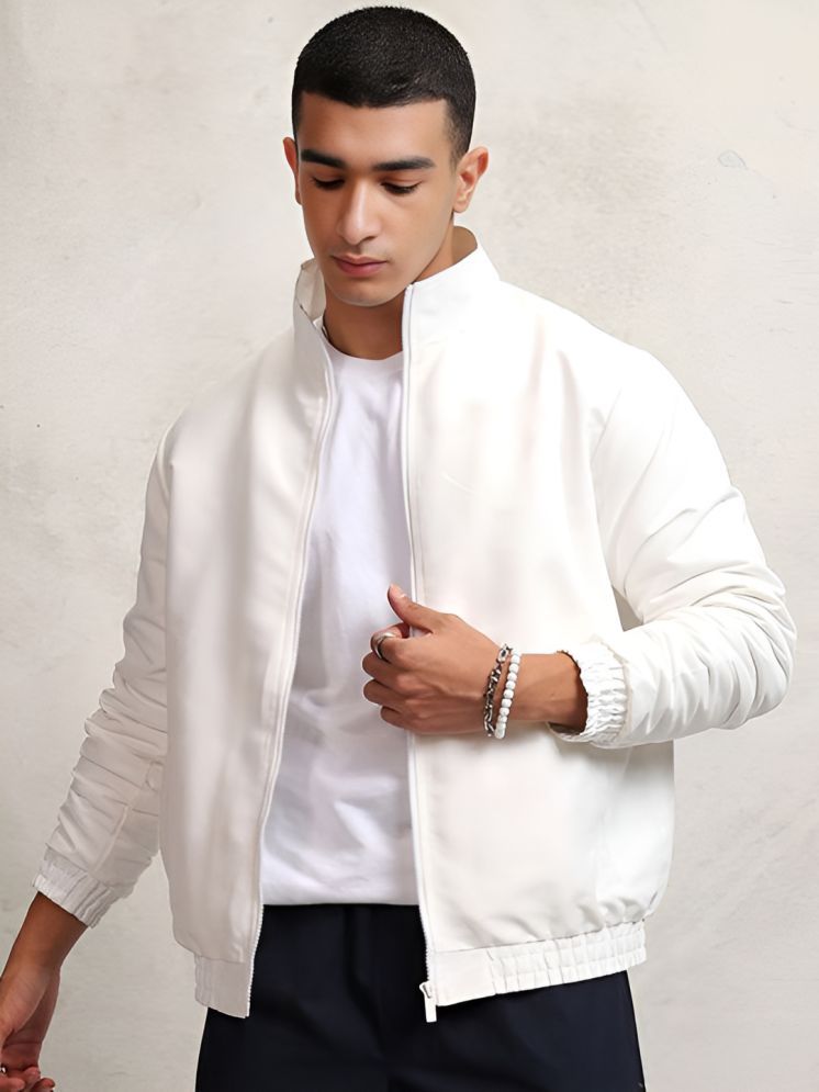     			PLUS PARADISE Polyester Men's Casual Jacket - White ( Pack of 1 )