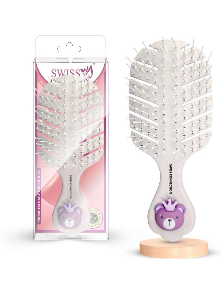     			Swiss Connection Baby Hair Brush For All Hair Types ( Pack of 1 )