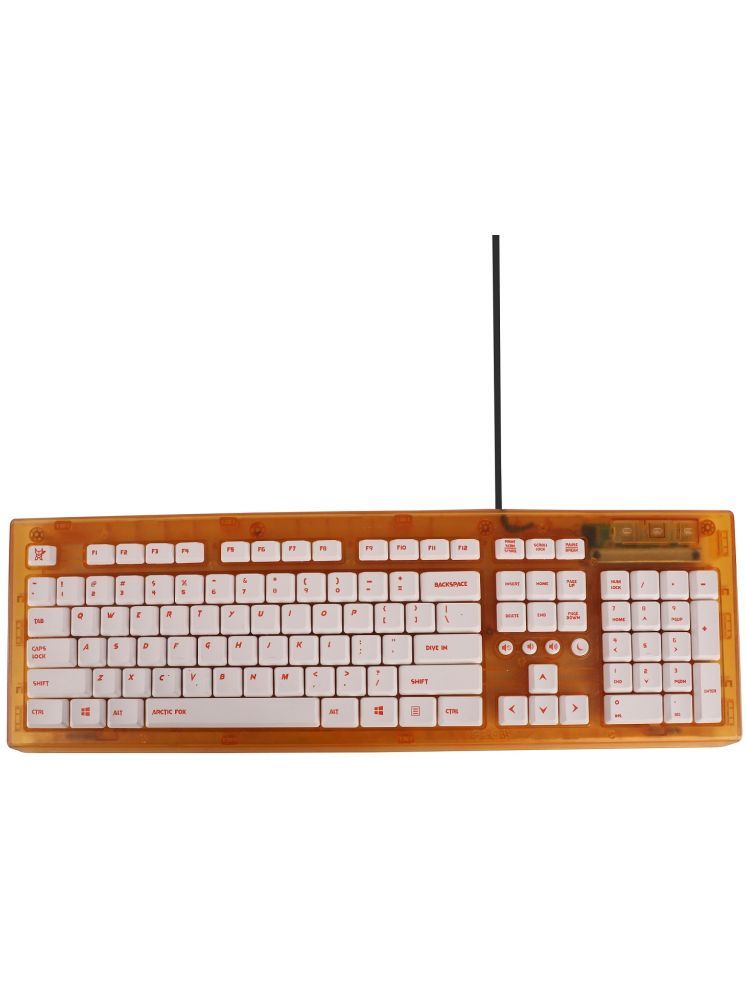     			Arctic Fox Orange USB Wired Desktop Keyboard