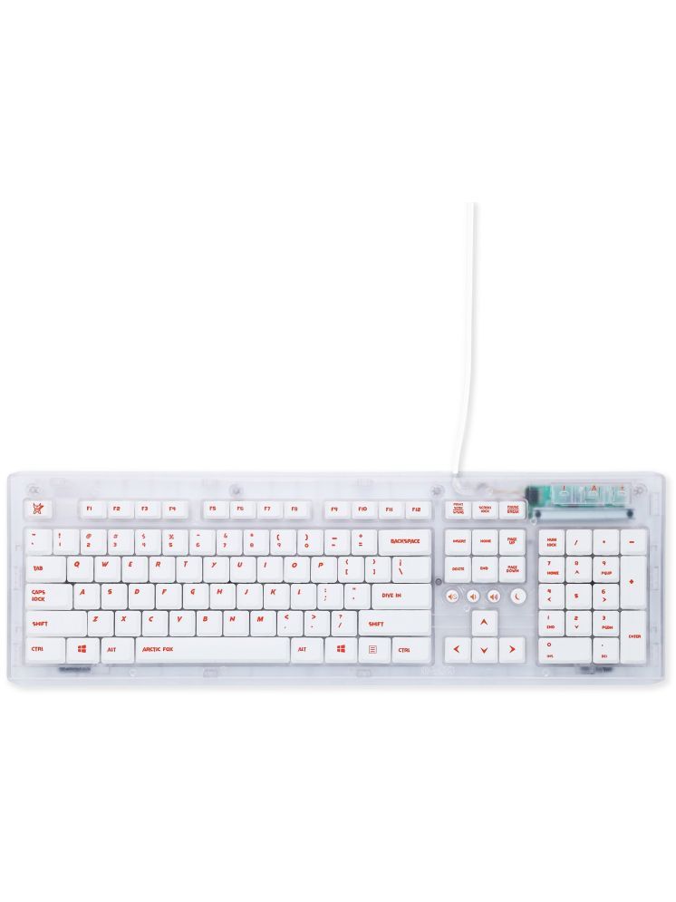     			Arctic Fox White USB Wired Desktop Keyboard