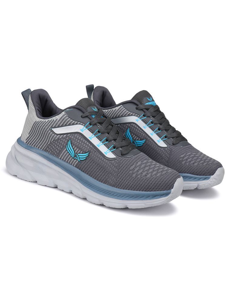     			Bersache Gray Men's Sports Running Shoes