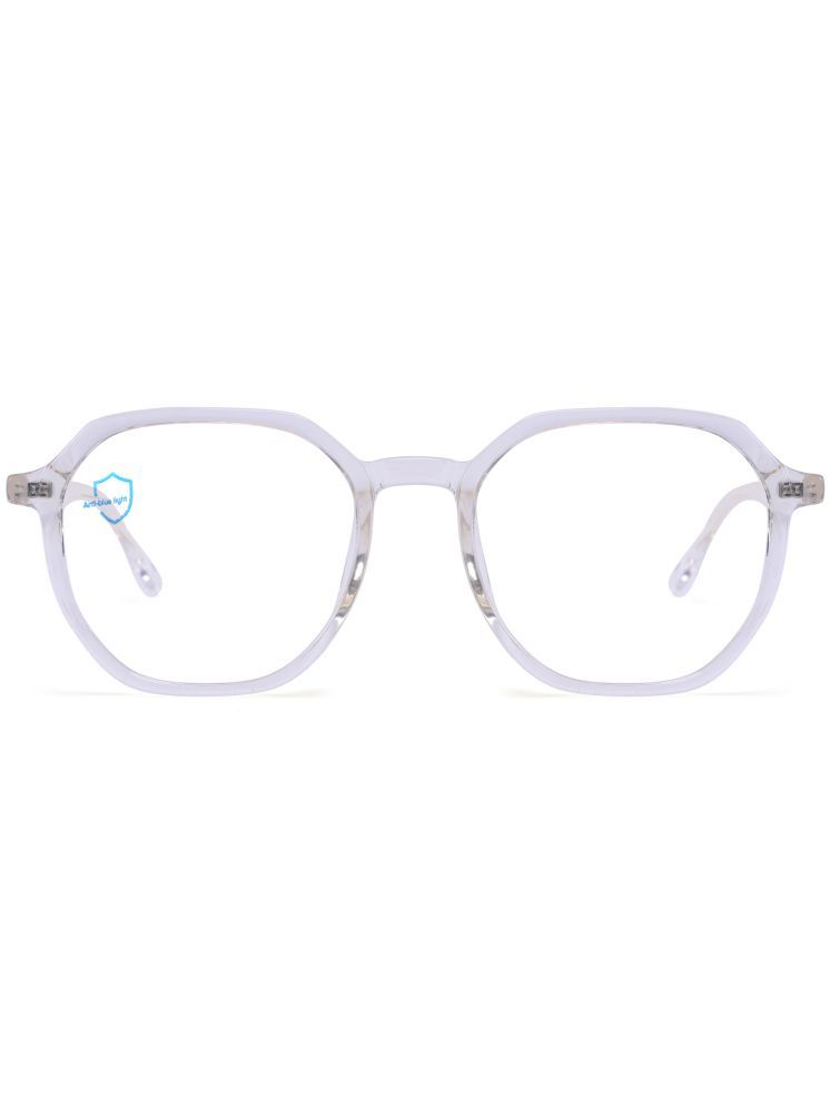     			Hexxa White Oversized Eyeglass Frame ( Pack of 1 )