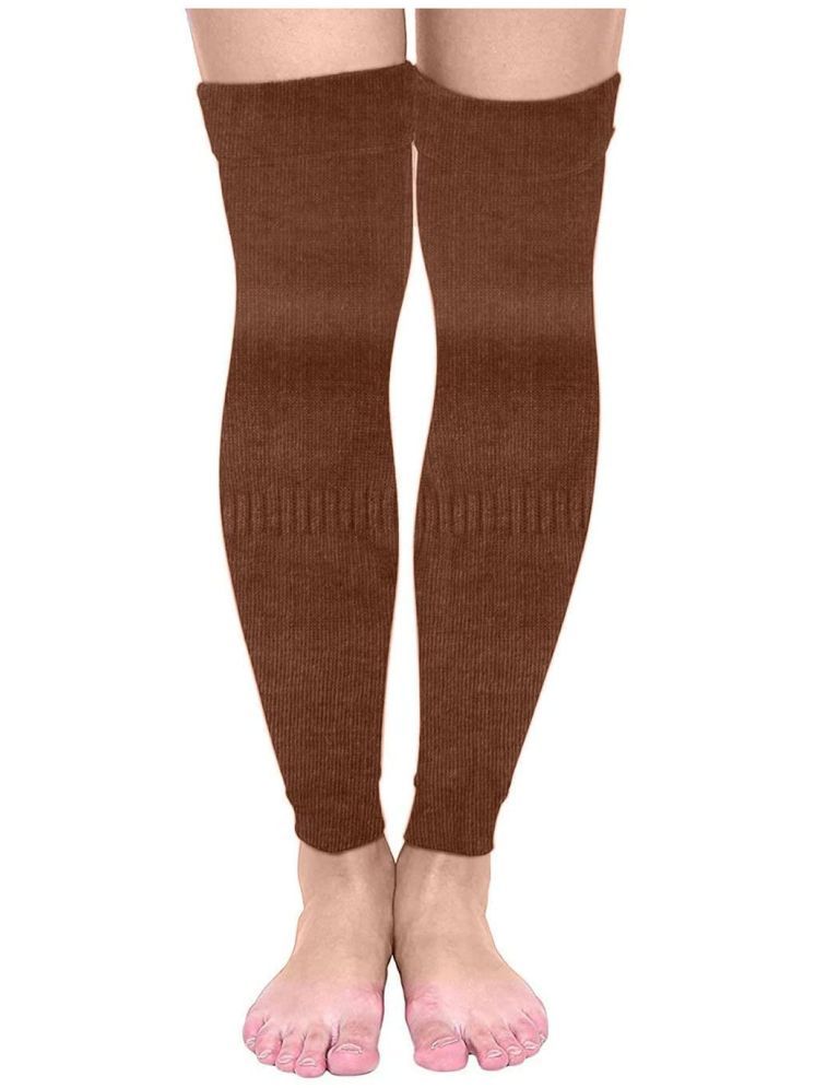     			Infispace Pack of 1 Woollen Men's Solid Full Length Socks ( Brown )