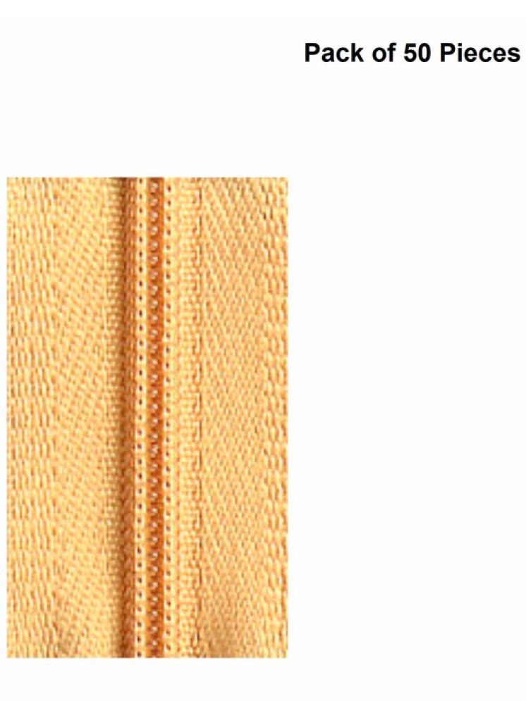     			Jyoti Zipper - CFC Size 3 - Color 3 (50 Zips of 8 Inches) Open-Ended, Ideal for Tailoring, Crafts, Fashion, Dressmaking | Zips Used in Stitching, Sewing, Pants, Bags - Pack of 50 Pieces