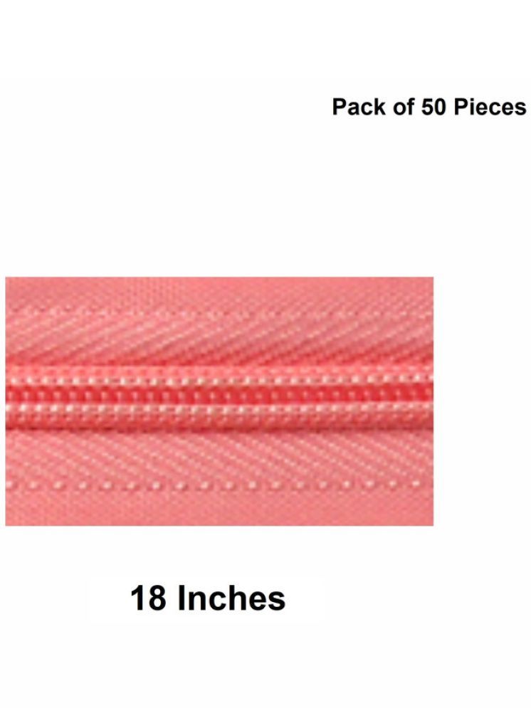     			Jyoti Zipper - Concealed Size 3 - Color 24 (50 Zips of 18 Inches) Open-Ended, Ideal for Tailoring, Crafts, Fashion, Dressmaking | Zips Used in Stitching, Sewing, Pants, Bags - Pack of 50 Pieces