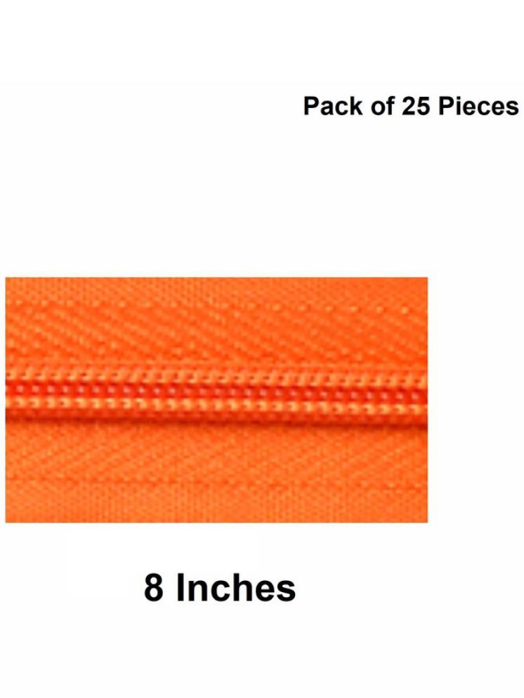     			Jyoti Zipper - Concealed Size 3 - Color 28 (25 Zips of 8 Inches) Open-Ended, Ideal for Tailoring, Crafts, Fashion, Dressmaking | Zips Used in Stitching, Sewing, Pants, Bags - Pack of 25 Pieces