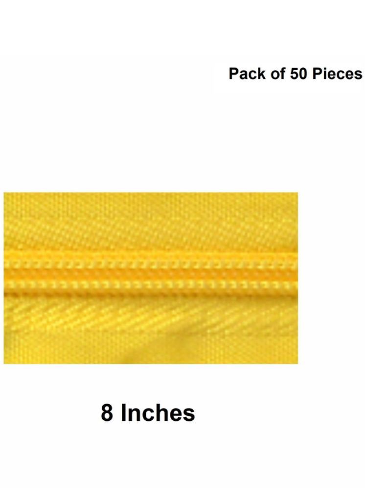     			Jyoti Zipper - Concealed Size 3 - Color 21 (50 Zips of 8 Inches) Open-Ended, Ideal for Tailoring, Crafts, Fashion, Dressmaking | Zips Used in Stitching, Sewing, Pants, Bags - Pack of 50 Pieces