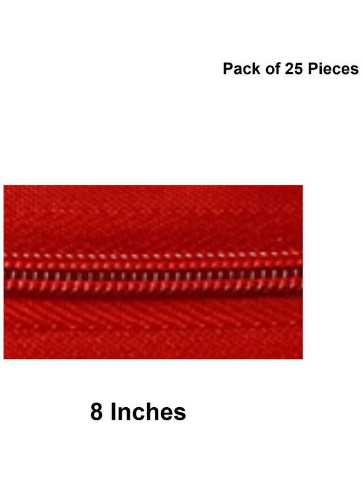     			Jyoti Zipper - Concealed Size 3 - Color 30 (25 Zips of 8 Inches) Open-Ended, Ideal for Tailoring, Crafts, Fashion, Dressmaking | Zips Used in Stitching, Sewing, Pants, Bags - Pack of 25 Pieces