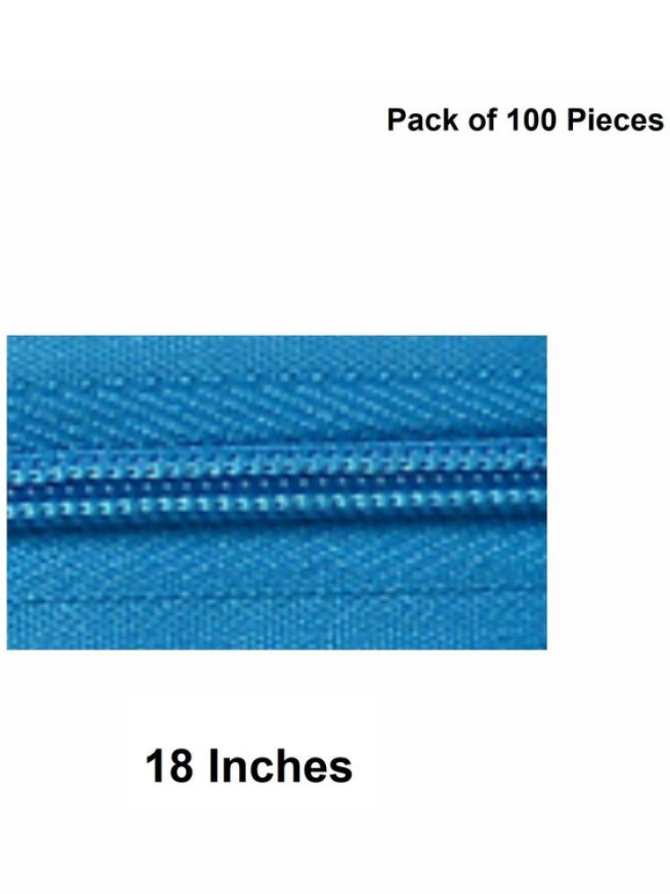     			Jyoti Zipper - Concealed Size 3 - Color 32 (100 Zips of 18 Inches) Open-Ended, Ideal for Tailoring, Crafts, Fashion, Dressmaking | Zips Used in Stitching, Sewing, Pants, Bags - Pack of 100 Pieces