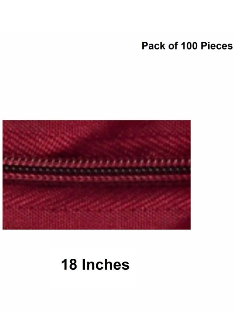     			Jyoti Zipper - Concealed Size 3 - Color 37 (100 Zips of 18 Inches) Open-Ended, Ideal for Tailoring, Crafts, Fashion, Dressmaking | Zips Used in Stitching, Sewing, Pants, Bags - Pack of 100 Pieces