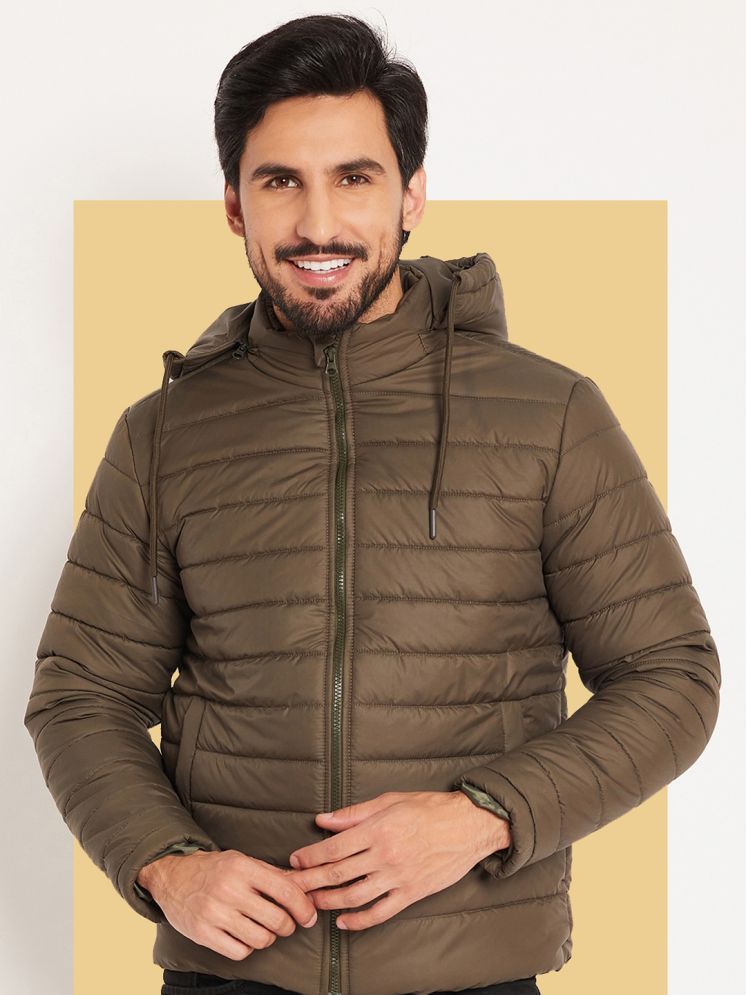     			VERO AMORE Polyester Men's Quilted & Bomber Jacket - Olive ( Pack of 1 )