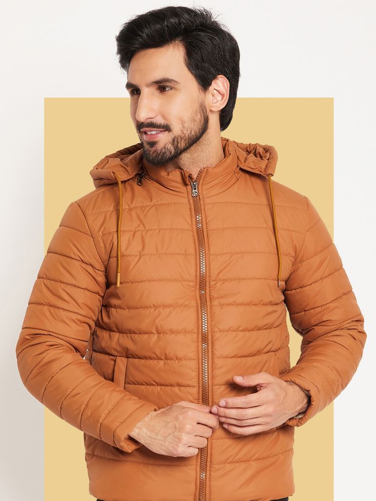     			VERO AMORE Polyester Men's Quilted & Bomber Jacket - Brown ( Pack of 1 )