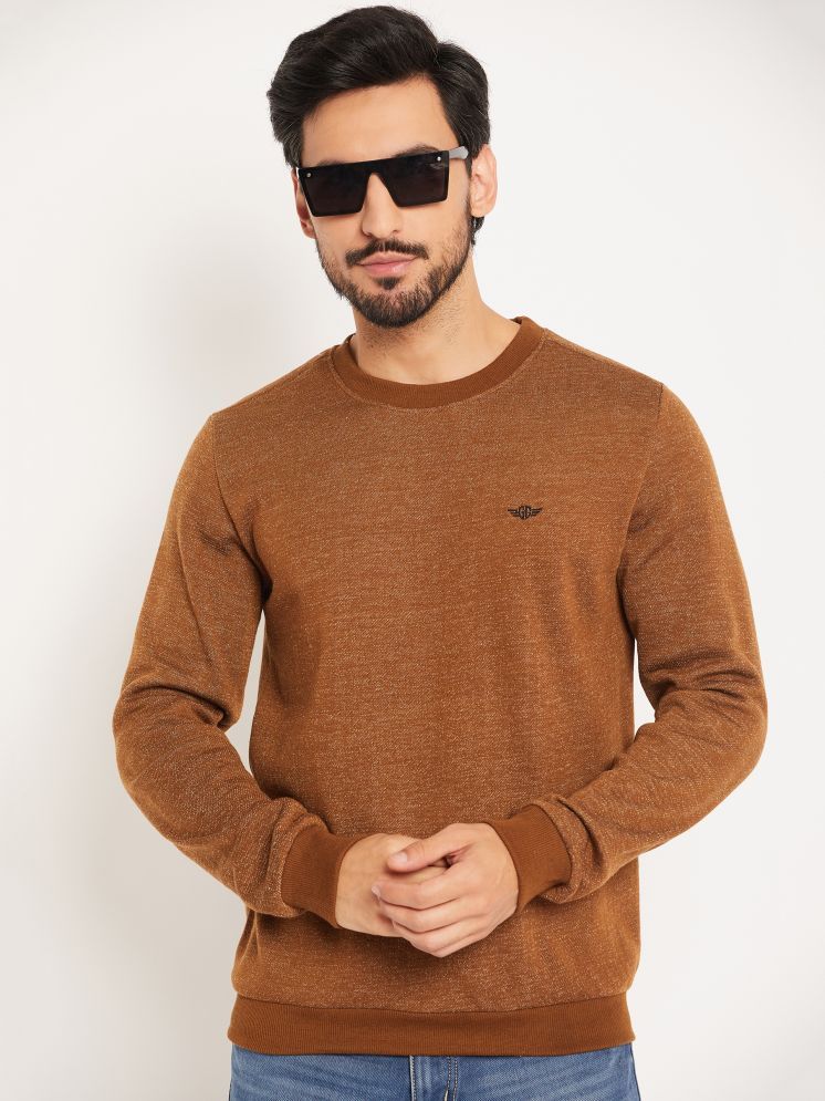     			GET GOLF Fleece Round Neck Men's Sweatshirt - Brown ( Pack of 1 )