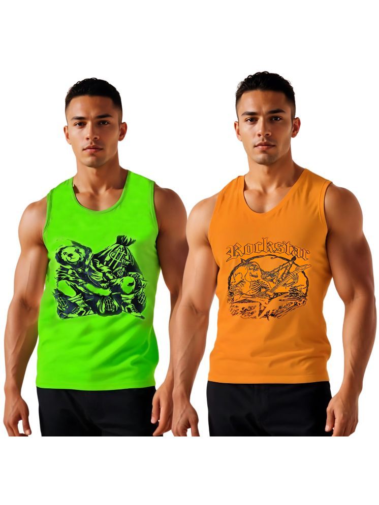     			Looks United Pack of 2 Polyester Men's Vest ( Multicolor ) Casual vest for men