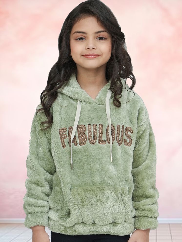     			PAMPOLINA Girls Cotton Blend Sweatshirt ( Light Green )