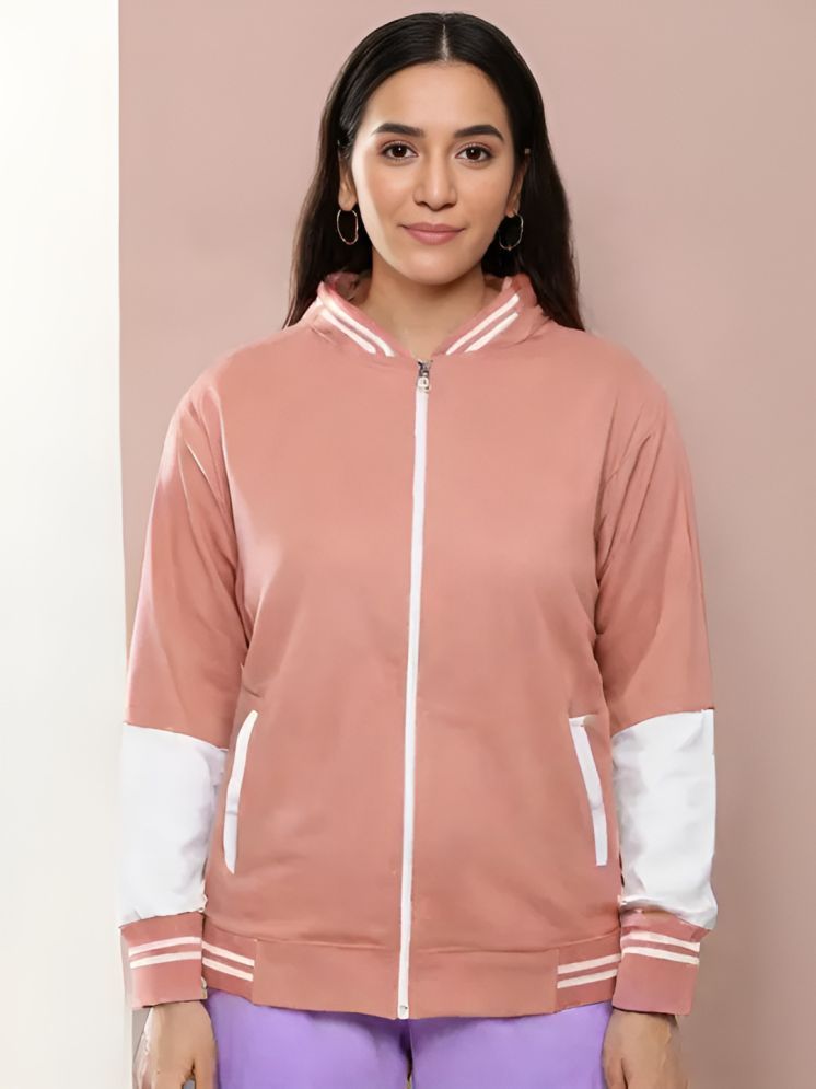     			PPTHEFASHIONHUB - Polyester Peach Bomber Jackets