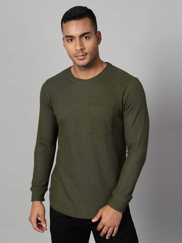     			Rigo Pack of 1 Cotton Regular Fit Men's T-Shirt ( Olive )