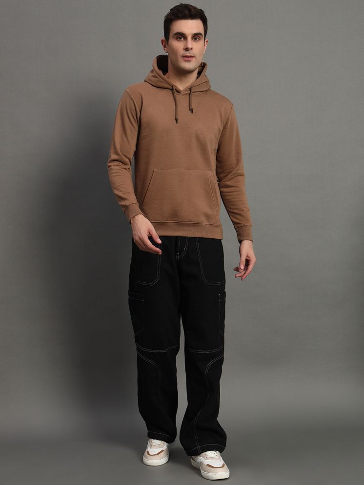     			Riss Cotton Blend Hooded Men's Sweatshirt - Coffee ( Pack of 1 )