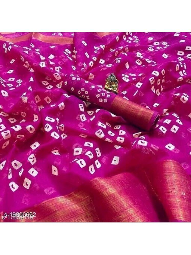     			Samai Cotton Silk Printed Saree With Blouse Piece - Multicolor5 ( Pack of 1 )