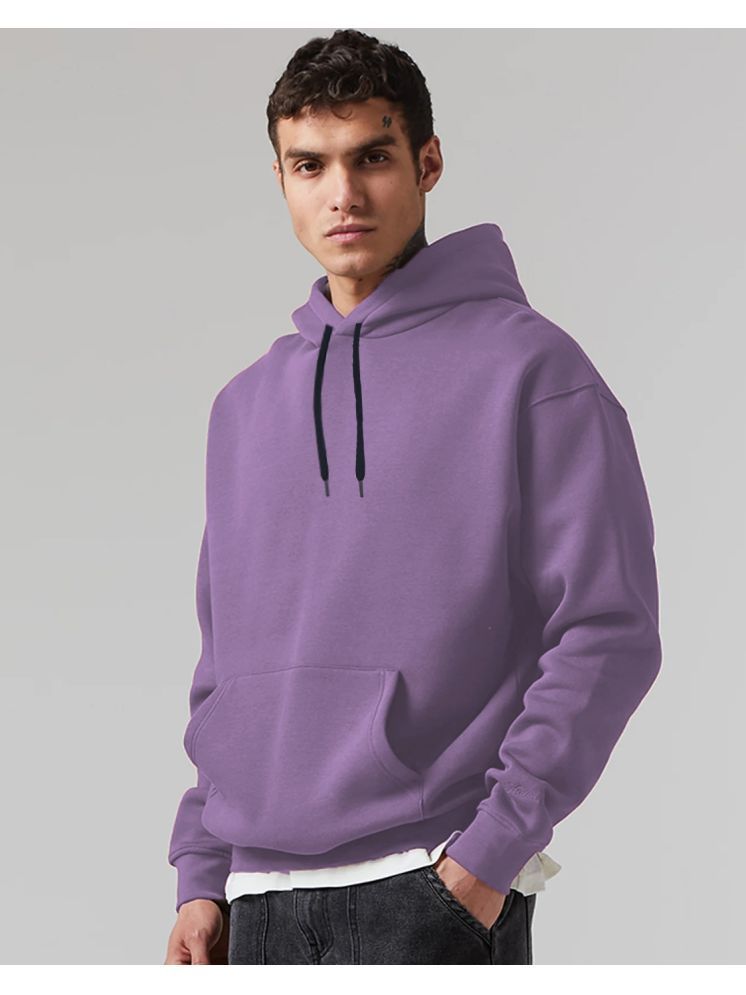     			clafoutis Fleece Hooded Men's Sweatshirt - Purple ( Pack of 1 )