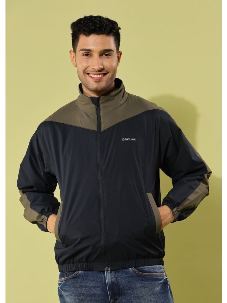     			Dollar Polyester Blend Men's Windcheater Jacket - Navy ( Pack of 1 )