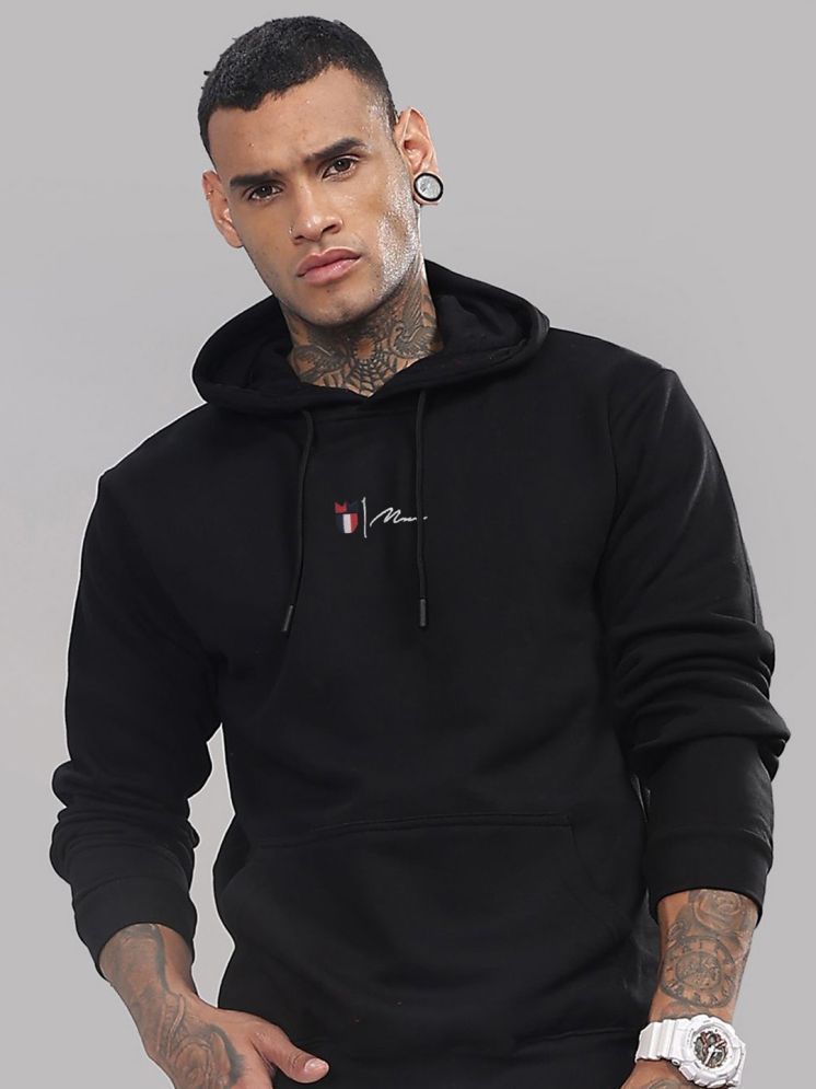     			MXN Fleece Hooded Men's Sweatshirt - Black ( Pack of 1 )