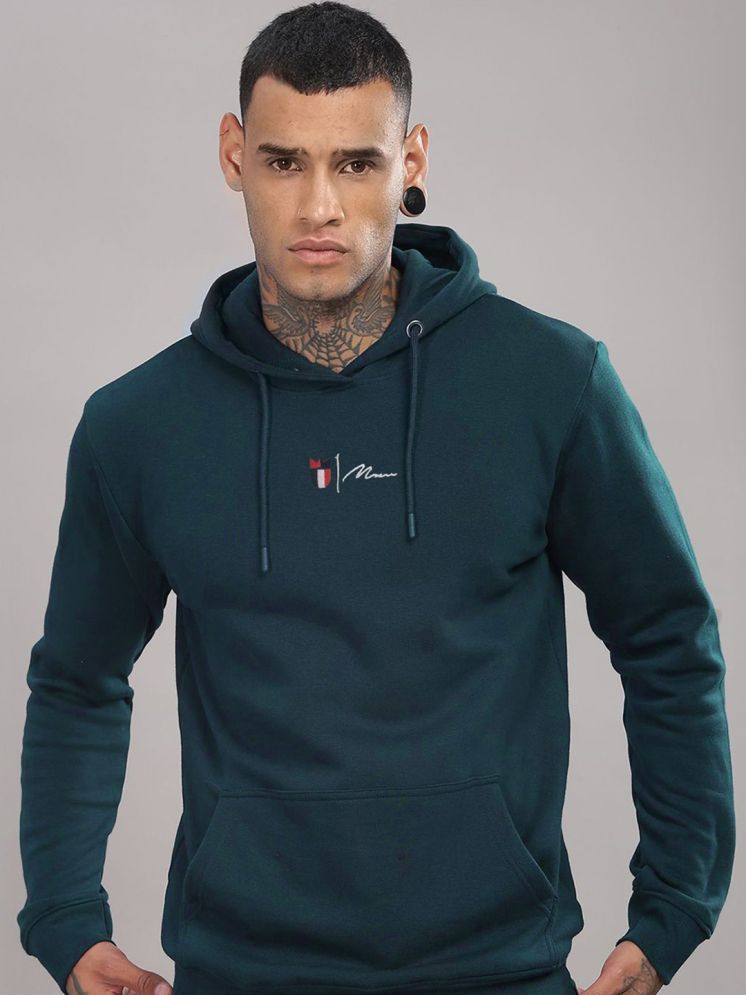     			MXN Fleece Hooded Men's Sweatshirt - Teal ( Pack of 1 )