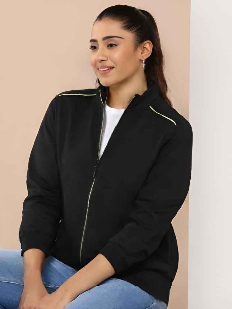     			curvy comfort - Polyester Black Bomber Jackets